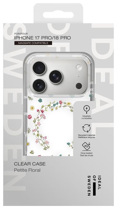 Clear Case MagSafe für Apple iPhone 18 Pro / 17 Pro (Petite Floral) 