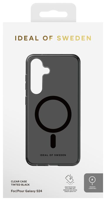 Cover für Samsung Galaxy S24/S25  Clear Case MagSafe (Schwarz) 