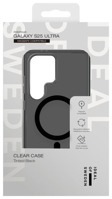 für Samsung Galaxy S25 Ultra  Clear Case MagSafe (Schwarz) 