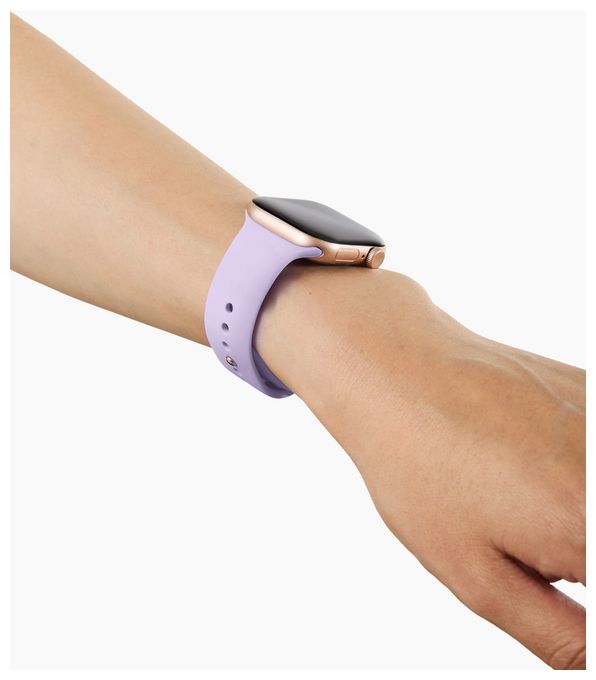 Armband 20 mm Apple Watch 42/44/45/46/49 - M/L  Silicone Watch Band (Violett) 