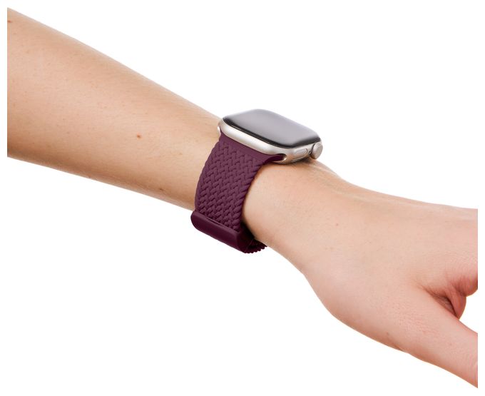 Armband 22 mm Apple Watch 38/40/41/42 (Series10)  Soft Braid Watch Band (Violett) 