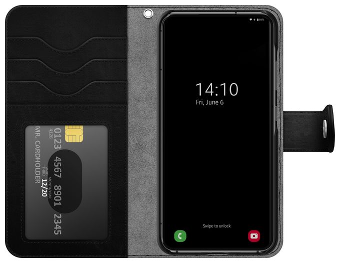 Geldbörsenhülle für Samsung Galaxy S24  IDMWP-S24-01 (Schwarz) 