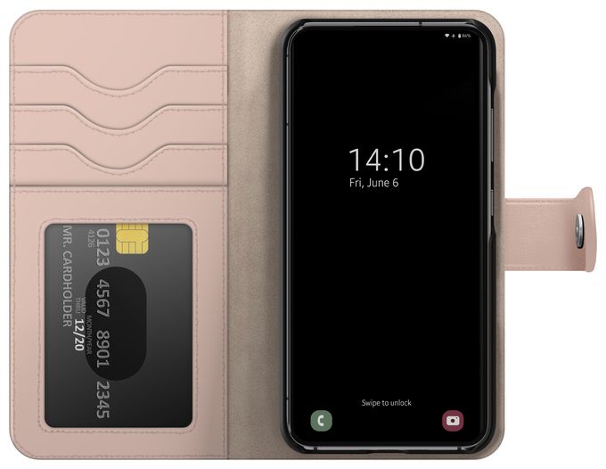 Geldbörsenhülle für Samsung Galaxy S24  IDMWP-S24-51 (Pink) 