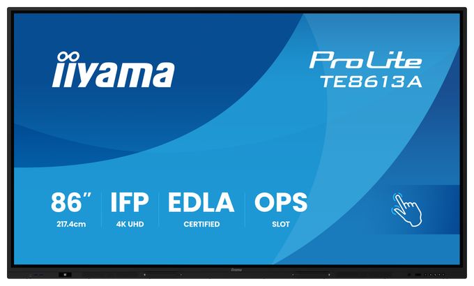 4K Ultra HD Monitor 2,17 m (85.6") 16:9 8 ms  ProLite TE8613A-B2AG (Schwarz) 