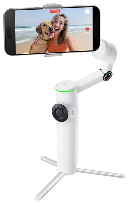 Stativ Gimbal für Smartphone faltbar Bluetooth  Flow 2 Pro (Weiß) 