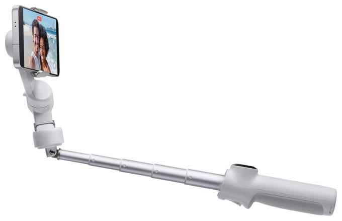 Stativ Gimbal für Smartphone faltbar Bluetooth  Flow 2 Standard Bundle (Hellgrau) 