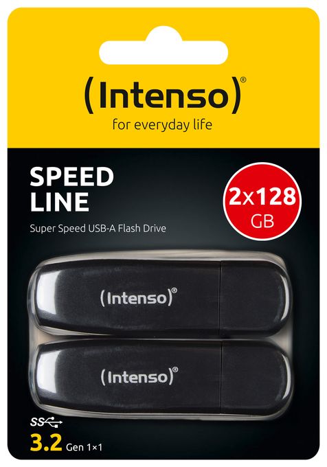 USB Typ-A Stick 128 GB  Speed Line (Schwarz) 