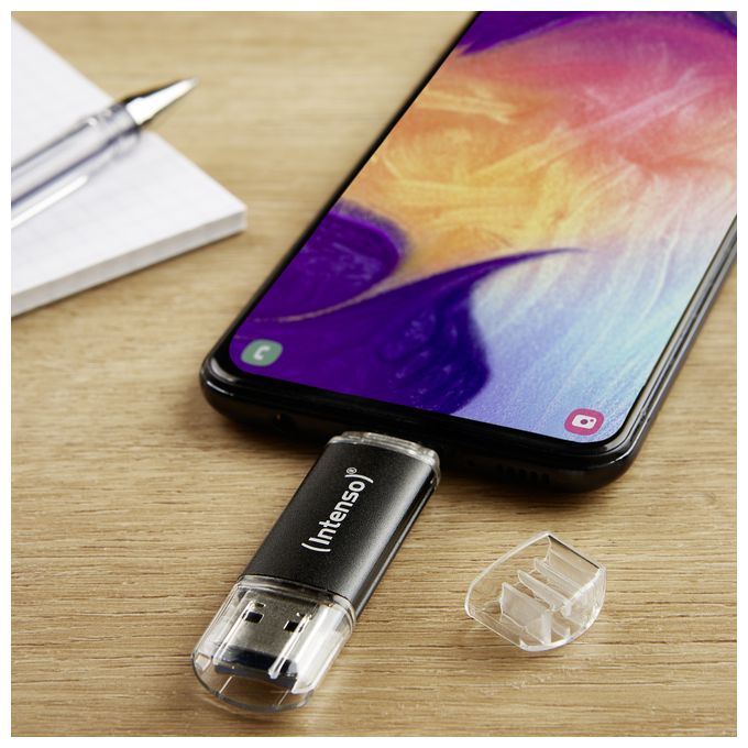 USB Type-A / USB Type-C Stick 32 GB  Twist Line (Anthrazit) 