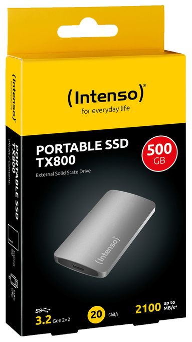 500 GB SSD  TX800 (Anthrazit) 