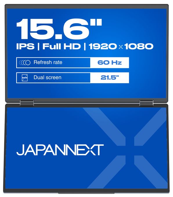 Full HD Monitor 39,6 cm (15.6 Zoll) 16:9 20 ms 250 cd/m²  JN-DMD-IPS156F (Schwarz) 