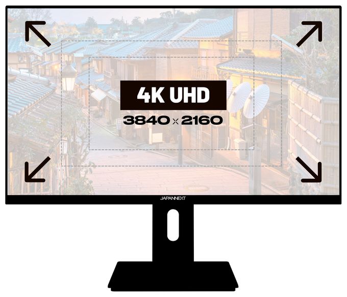 4K Ultra HD Monitor 60,5 cm (23.8 Zoll) 16:9 8 ms  JN-IPS2380UHDR-C65W-HSP (Schwarz) 