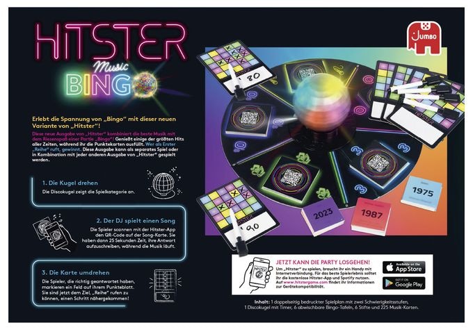 Kartenspiel bis zu 10 Spielern ab 16 Jahr(e) Hitster - Bingo (Germany) 