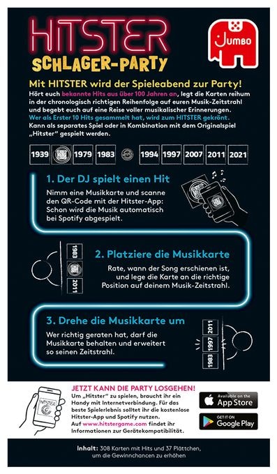 Brettspiel bis zu 10 Spielern ab 16 Jahr(e) Hitster - Schlager Party 