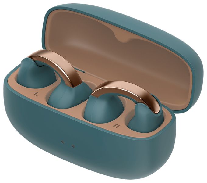 In-Ear Bluetooth Kopfhörer Kabellos TWS IPX4 USB Typ-C  HA-NP1T (Blau, Gold) 