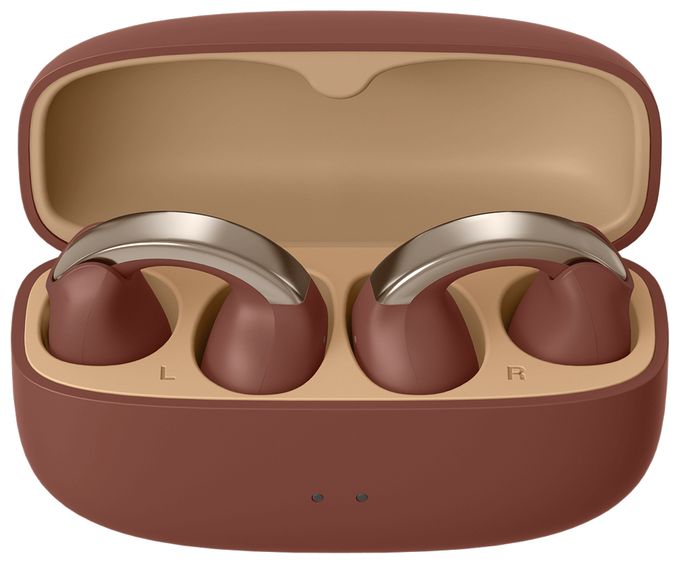 In-Ear Bluetooth Kopfhörer Kabellos TWS IPX4 USB Typ-C  HA-NP1T (Braun, Silber) 