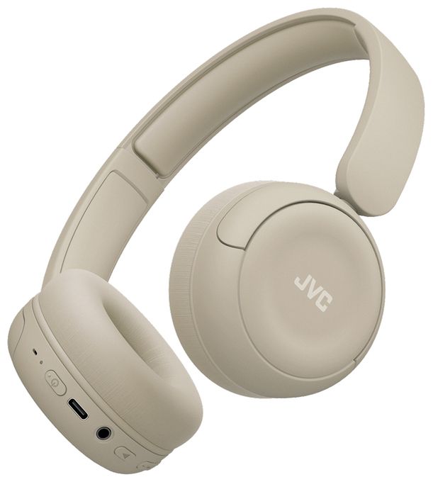 Ohraufliegender Bluetooth Kopfhörer kabelgebunden&kabellos 50 h Laufzeit USB Typ-C  HA-S59W (Beige) 