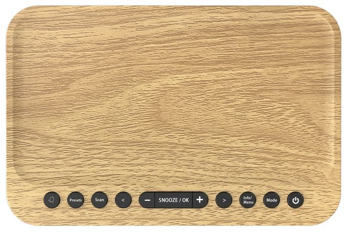 Bluetooth DAB+, FM Radio Uhr (Beige, Schwarz, Holz) CR-ST40DAB-M 