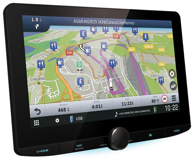 25,6 cm (10.1 Zoll) Navigationsgerät 2000 GB Ganz Europa DNR992RVS 
