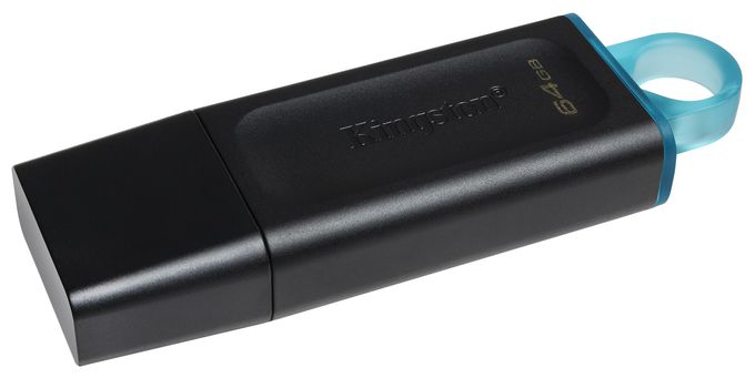 USB Typ-A Stick 64 GB  DataTraveler Exodia (Schwarz, Türkis) 