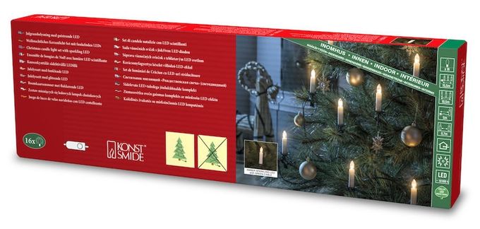 LED 15500 mm 2100 K Bernstein AC 1129-020 Christbaumkerzen 