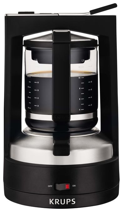 12 Tassen Filterkaffeemaschine 1,2 l  KM4689 T 8.2 Druckbrüh-Automat (Schwarz) 