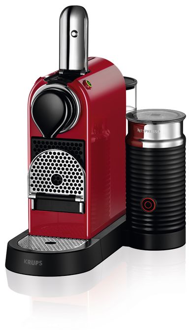 Nespresso Kapselmaschine 19 bar 1,0 l  XN7615 CitiZ&Milk (Rot) 