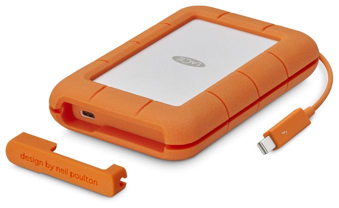 5 TB externe Festplatte USB Typ-C  Rugged (Grau, Gelb) 