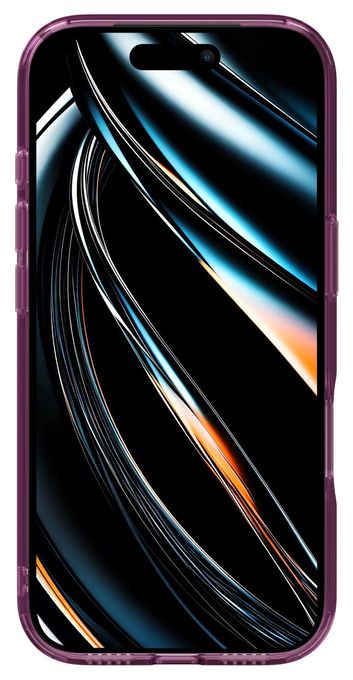 Cover für Apple iPhone 18 Pro (Burgund, Transparent) Crystal Fluro 