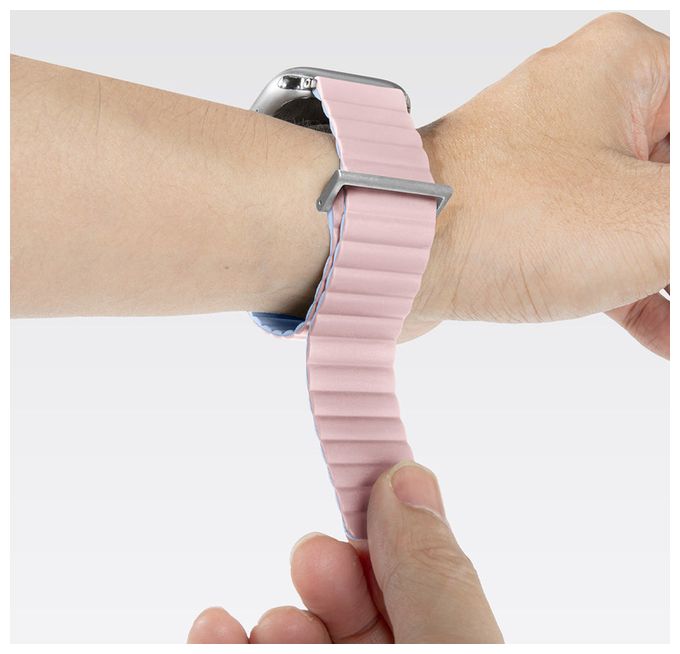 Armband Watch Series 4-10/Watch SE/Watch Ultra 40/41/42 mm  Novi Sport (Pink, Blau) 