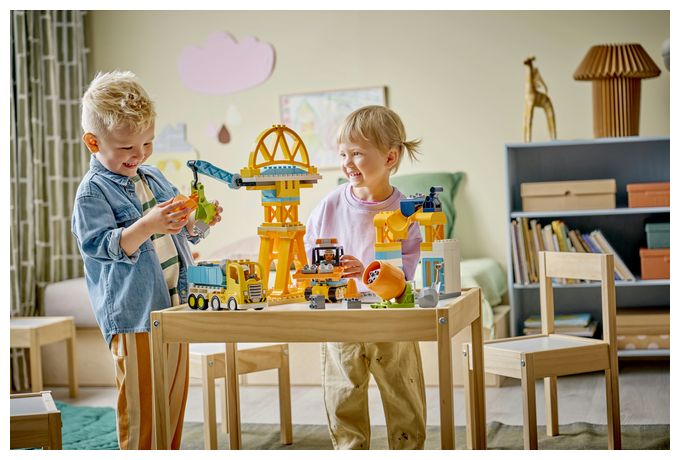 Baustelle mit Baufahrzeugen – 3-in-1-Set 