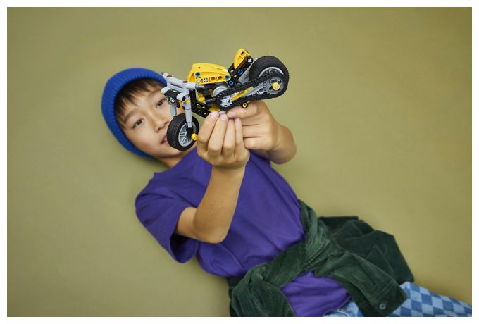 Gelbes Motorrad 