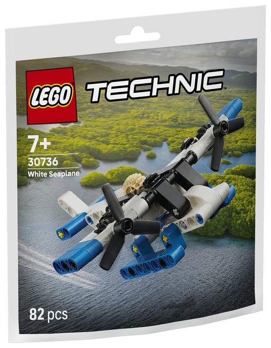 Weißes Wasserflugzeug 