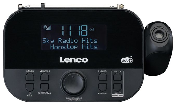 DAB+, FM Radio Uhr  CR-615 (Schwarz) 