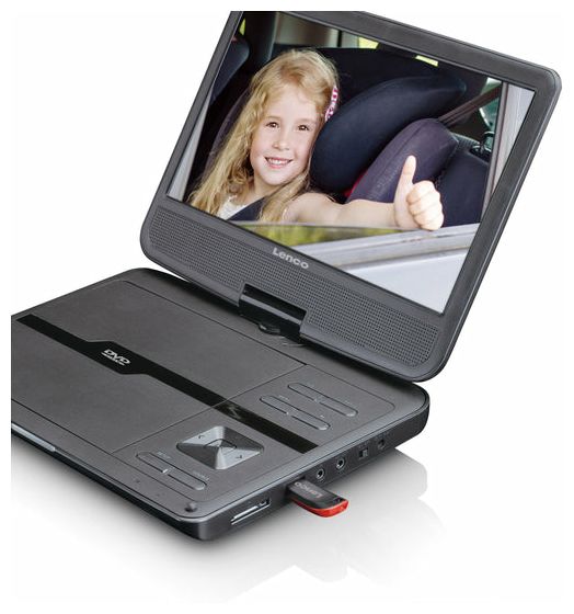 25,4 cm (10 Zoll) DVD Player CD, CD-R, CD-RW, DVD, DVD+R, DVD+RW, DVD-R, DVD-RW DVP-1046BK 