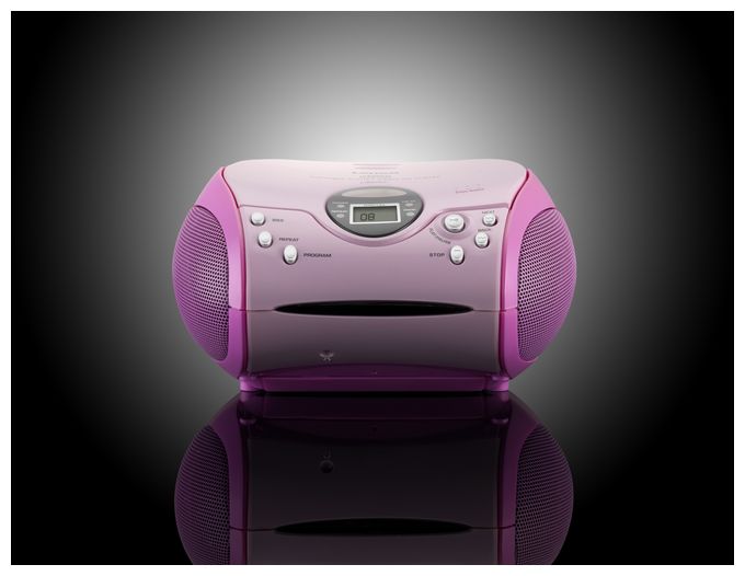 CD Payer FM Radio  SCD-24 (Pink) 