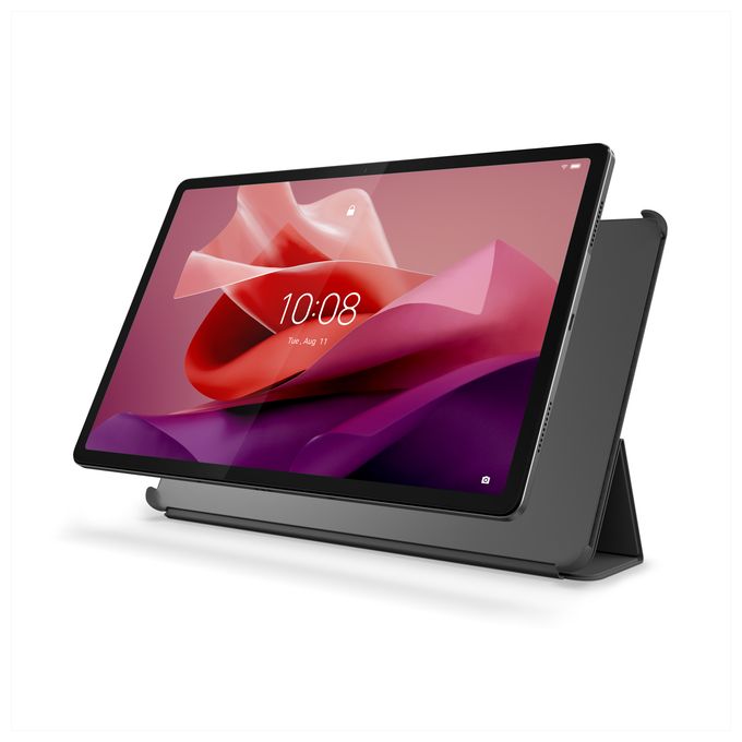 Folio aus Kunststoff für Lenovo Tab P12 bis 32 cm (12.6") (Grau) Folio Case 