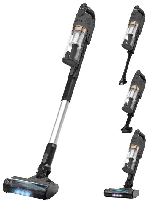 Handstaubsauger Beutellos bis 50 min Laufzeit HEPA  LSV-V201 (Schwarz) 
