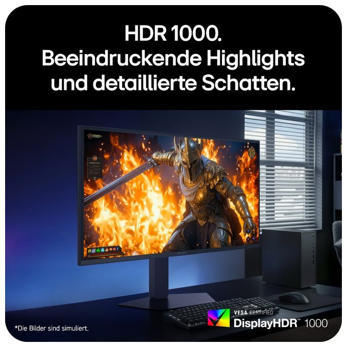 Monitor 68,6 cm (27 Zoll) 16:9 1 ms 750 cd/m²  27GM950B-B.AEU (Schwarz) 