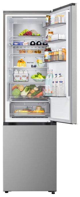 262 l / 113 l Kühl-Gefrierkombi freistehend NoFrost 175 kWh Jahr  GBBS524CPY (Silber) 