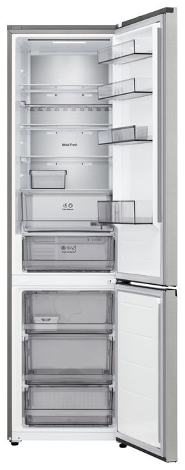 262 l / 113 l Kühl-Gefrierkombi freistehend 112 kWh Jahr  GBBS525APY (Silber) 