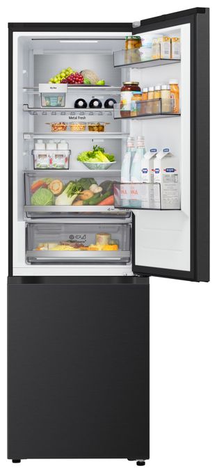 220 l / 113 l Kühl-Gefrierkombi freistehend 108 kWh Jahr  GBBS716AEV (Schwarz) 
