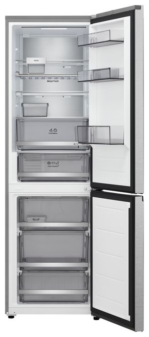220 l / 113 l Kühl-Gefrierkombi freistehend NoFrost 108 kWh Jahr  GBBS716AMB (Metallisch) 