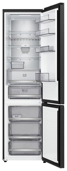 262 l / 113 l Kühl-Gefrierkombi freistehend NoFrost 112 kWh Jahr  GBBS727AEV (Schwarz) 