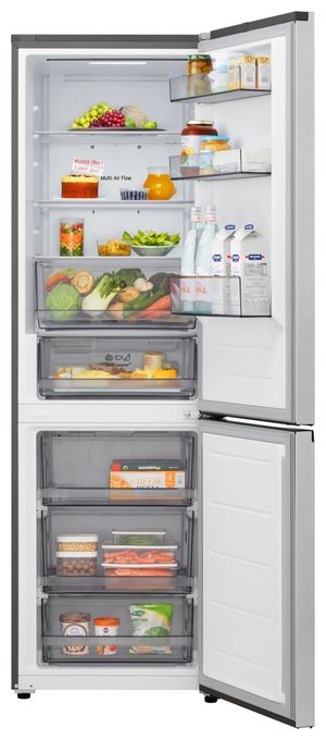 220 l / 113 l Kühl-Gefrierkombi freistehend NoFrost 169 kWh Jahr  GBBSJ1CCPY (Silber) 