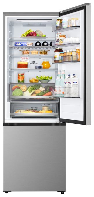 326 l / 139 l Kühl-Gefrierkombi freistehend NoFrost 191 kWh Jahr  GBBW322CPY (Silber) 