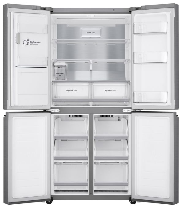 Side-by-Side Kühl-/ Gefrierkombination 286 l / 220 l 314 kWh NoFrost 1787 mm x 835 mm  GML844PZAE (Edelstahl) 