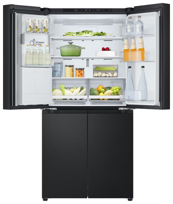 Side-by-Side Kühl-/ Gefrierkombination 286 l / 220 l 314 kWh NoFrost 1787 mm x 835 mm  GML861EPPE (Schwarz) 