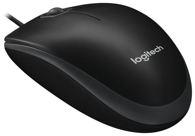 800 DPI Büro Maus Optisch  B100 (Schwarz) 