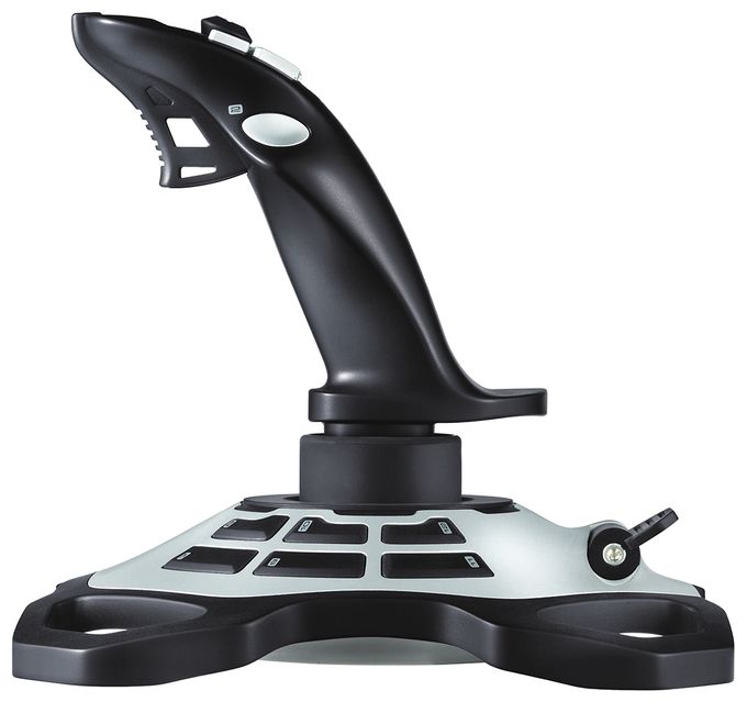 Digital Joystick für PC  Extreme 3D Pro (Schwarz, Weiß) 