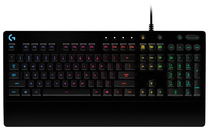 RGB-LED Gaming Tastatur USB  G213 (Schwarz) 